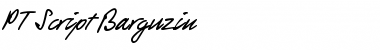 Download PT Script Barguzin Regular Font Title Preview