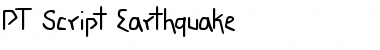 Download PT Script Earthquake Regular Font Title Preview