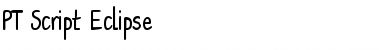 Download PT Script Eclipse Regular Font Title Preview