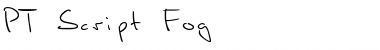 Download PT Script Fog Regular Font Title Preview