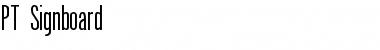 Download PT Signboard Normal Font Title Preview