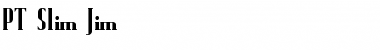 Download PT Slim Jim Normal Font Title Preview