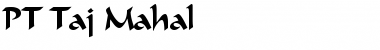 Download PT Taj Mahal Normal Font Title Preview