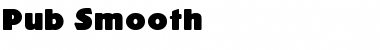 Download Pub Smooth Regular Font Title Preview