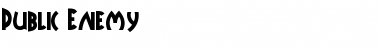Download Public-Enemy Regular Font Title Preview