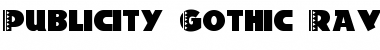Download Publicity Gothic Ravioli Regular Font Title Preview