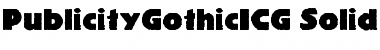 Download PublicityGothicICG Regular Font Title Preview