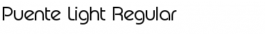 Download Puente-Light Regular Font Title Preview