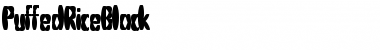 Download PuffedRiceBlack Regular Font Title Preview