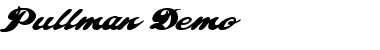 Download Pullman  Demo Regular Font Title Preview