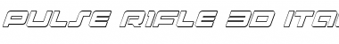 Download Pulse Rifle 3D Italic Italic Font Title Preview