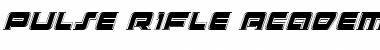 Download Pulse Rifle Academy Italic Italic Font Title Preview