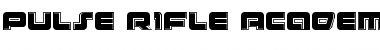 Download Pulse Rifle Academy Regular Font Title Preview