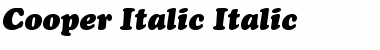 Download Cooper-Italic Italic Font Title Preview