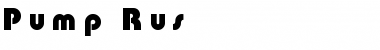 Download Pump Rus Regular Font Title Preview