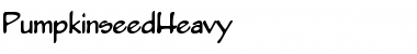 Download PumpkinseedHeavy Regular Font Title Preview