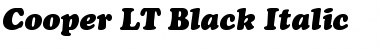 Download CooperBlack LT Italic Regular Font Title Preview