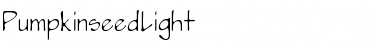 Download PumpkinseedLight Regular Font Title Preview