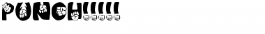 Download PUNCH!!!!! Regular Font Title Preview