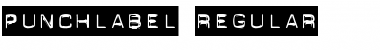 Download PunchLabel Regular Font Title Preview