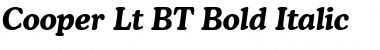 Download Cooper Lt BT Bold Italic Font