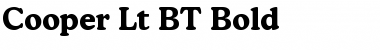 Download Cooper Lt BT Bold Font