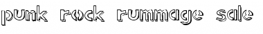 Download punk rock rummage sale Regular Font Title Preview