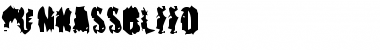 Download pUNKASSBLEED Regular Font Title Preview