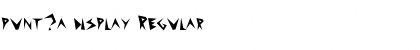 Download punt?a display Regular Font Title Preview