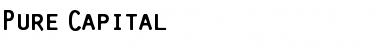 Download Pure Regular Font Title Preview