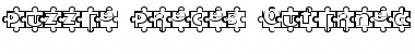 Download Puzzle Pieces Outlined Regular Font Title Preview