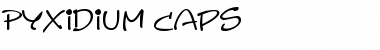Download Pyxidium Caps Regular Font Title Preview