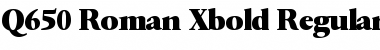 Download Q650-Roman-Xbold Regular Font
