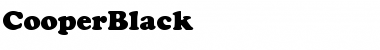 Download CooperBlack Regular Font Title Preview
