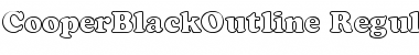 Download CooperBlackOutline Regular Font Title Preview