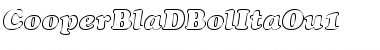 Download CooperBlaDBolItaOu1 Regular Font Title Preview