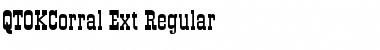 Download QTOKCorral-Ext Regular Font