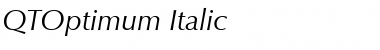 Download QTOptimum Italic Font Title Preview