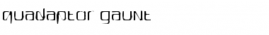 Download Quadaptor Gaunt Regular Font
