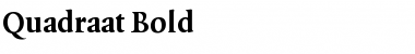 Download Quadraat Bold Font