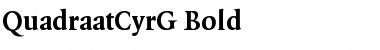 Download QuadraatCyrG Bold Font