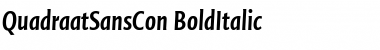 Download QuadraatSansCon Bold Italic Font