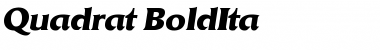 Download Quadrat-BoldIta Regular Font