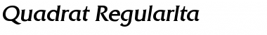 Download Quadrat-RegularIta Regular Font