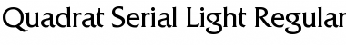 Download Quadrat-Serial-Light Regular Font