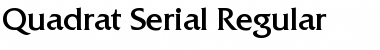 Download Quadrat-Serial Regular Font