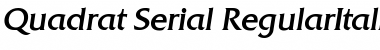 Download Quadrat-Serial RegularItalic Font