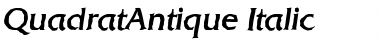 Download QuadratAntique Italic Font