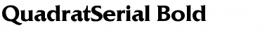 Download QuadratSerial Bold Font