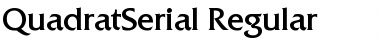 Download QuadratSerial Regular Font